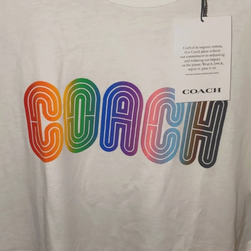 NWT Coach Rainbow 🌈  Logo T Shirt - Picture 2 of 5